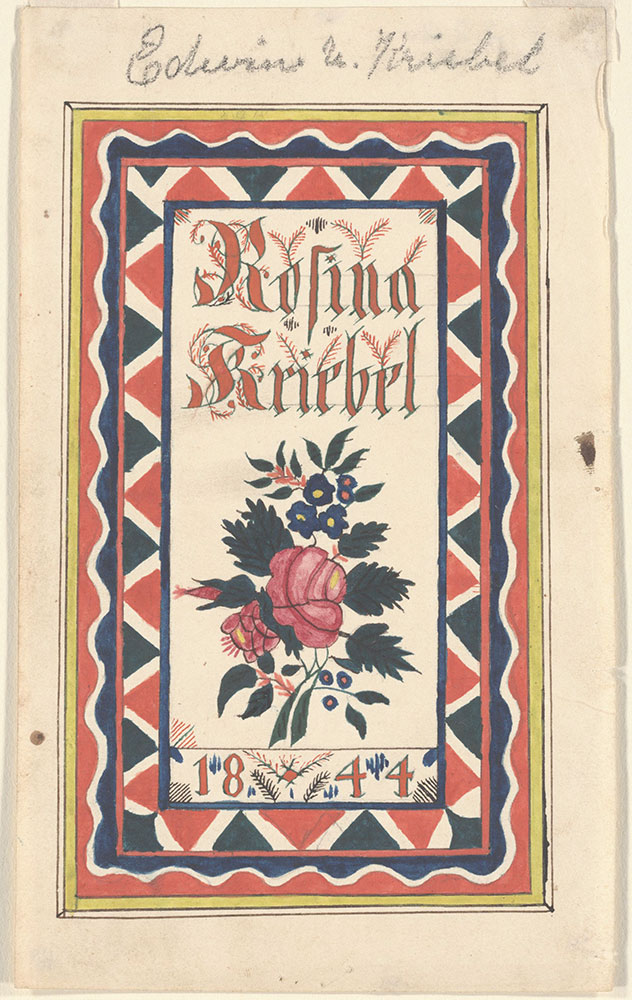 Bookplate (Bücherzeichen) for Rosina Kriebel
