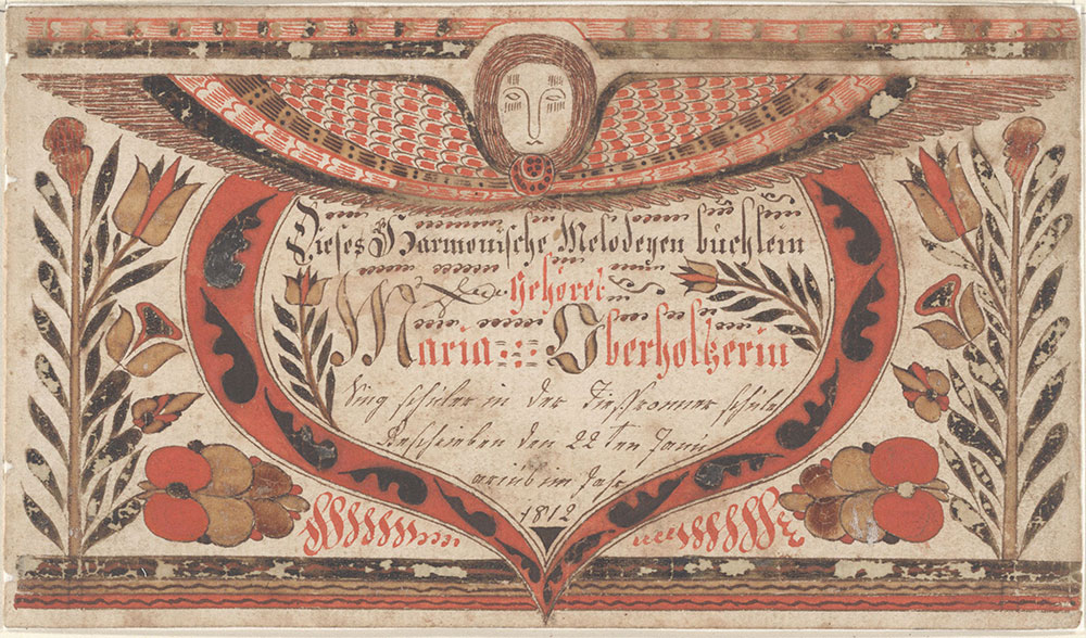 Bookplate (Bücherzeichen) for Maria Oberholtzer