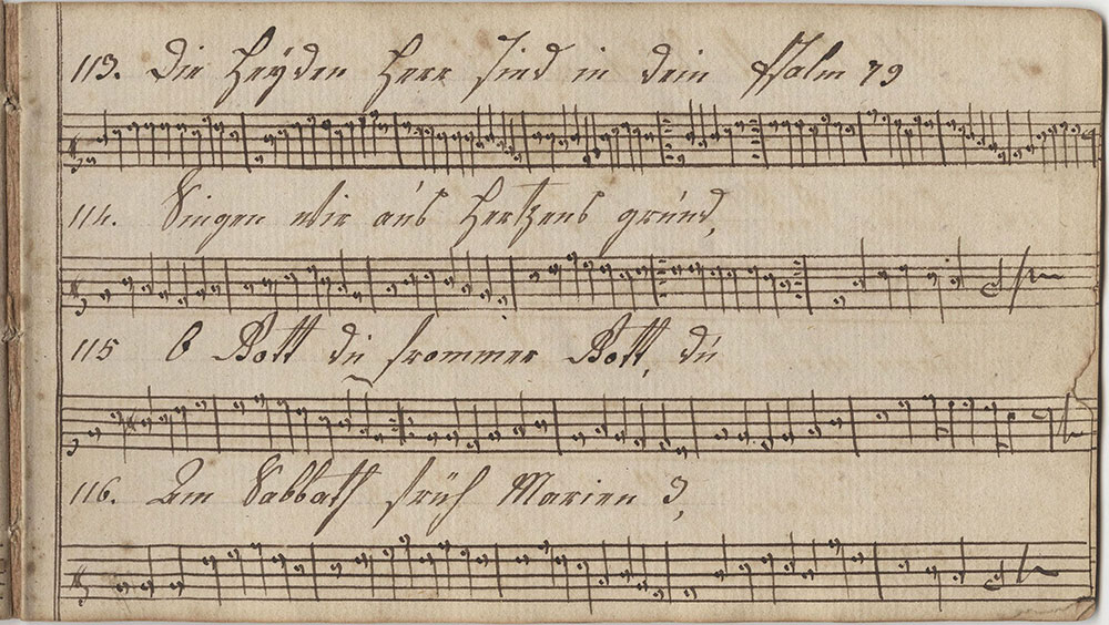 Dieses Harmonische Melodeyen buch gehöret Elisabeth Oberholzer Sing Schüler in der Plumstädt Schule geschrieben d 1ten November A Dominii 1803