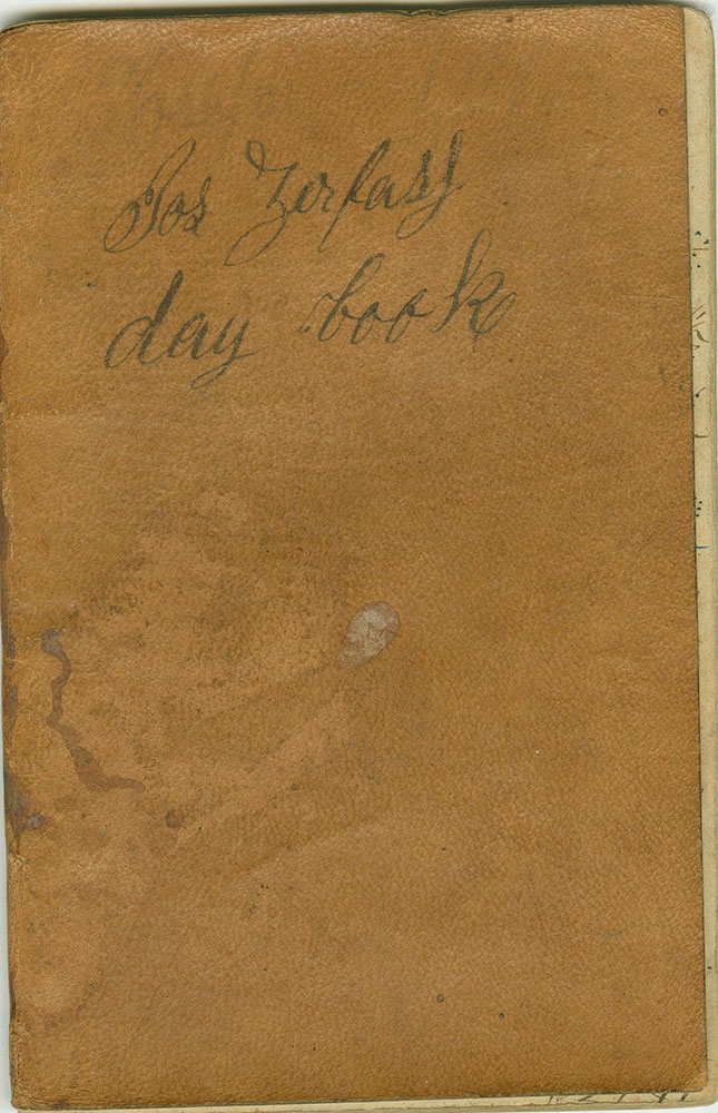 Joseph Zerfass day book 1857-1867