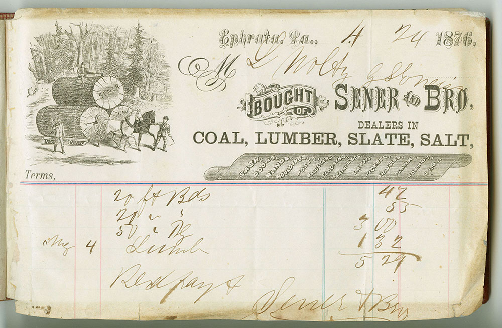 Ephrata Society Receipt Book 1873 Digital Collections Free Library