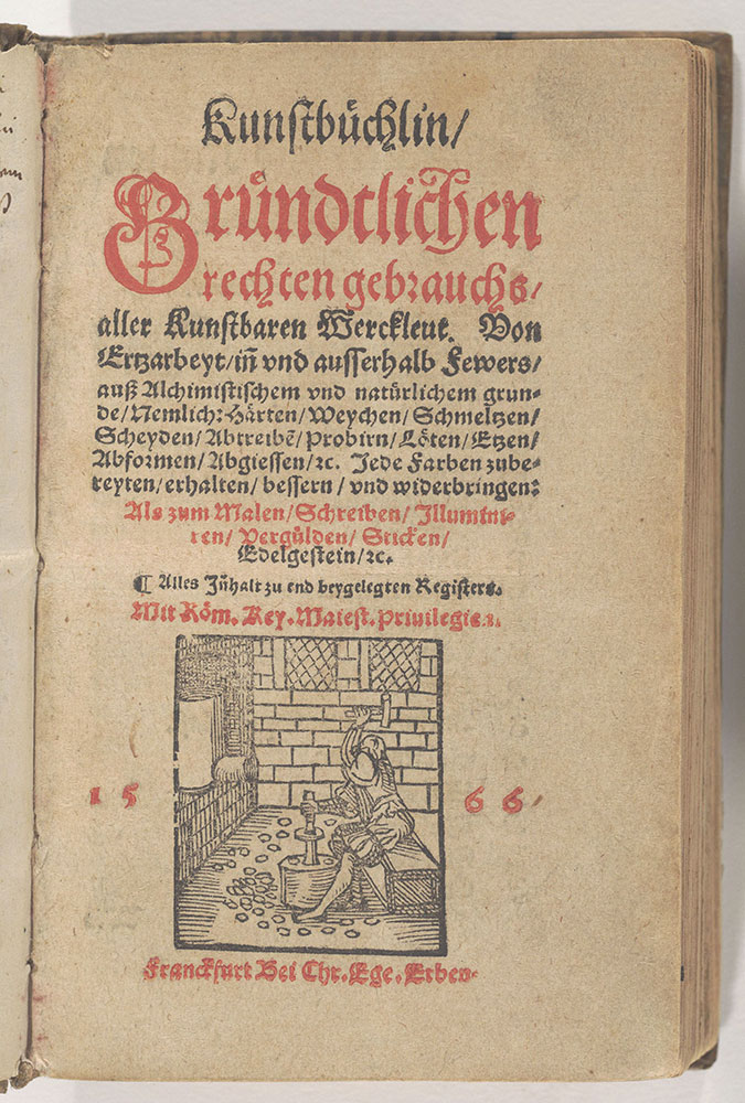 Kunstbüchlein Gründtlichen rechten gebrauchs aller Kunstbaren Werckleut…1566