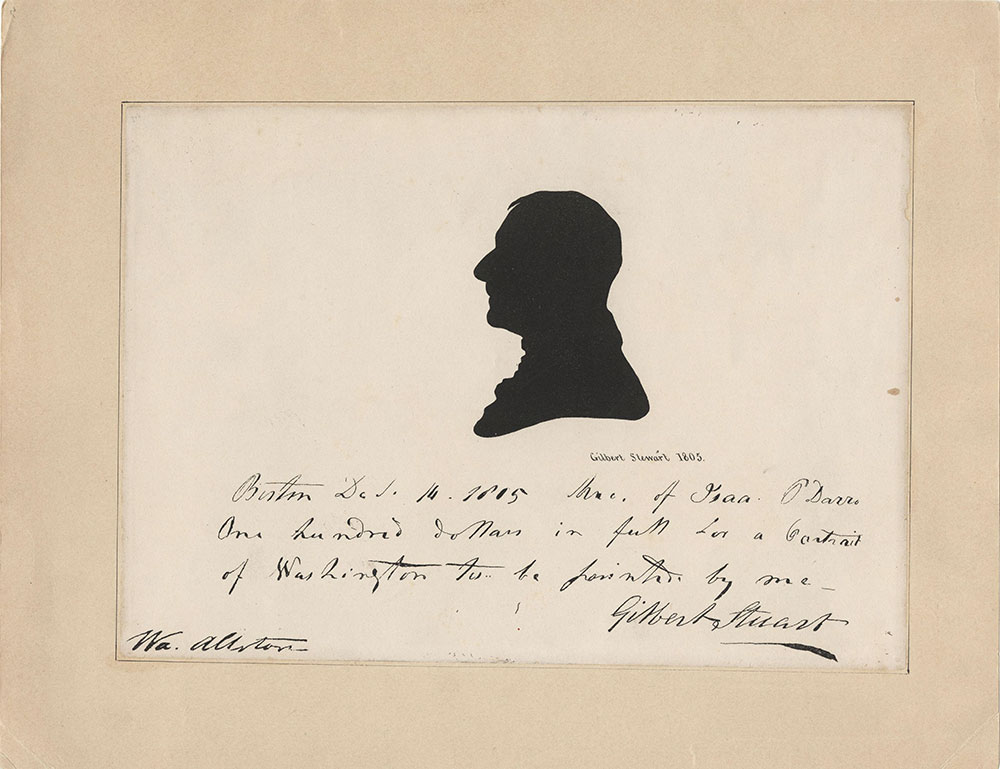Gilbert Stuart Silhouette and Autograph Facsimile