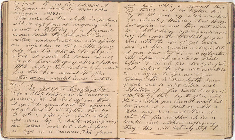 Handwritten Copy of the  Anonymous English Translation  of Johann G. Hohmann’s  Der lang Verborgene Freund...[or] The Long Lost Friend…