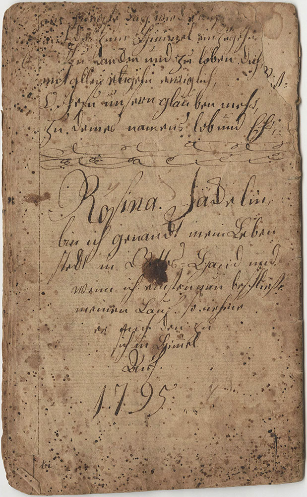 Rosina Jäckelin bin ich genandt…1795