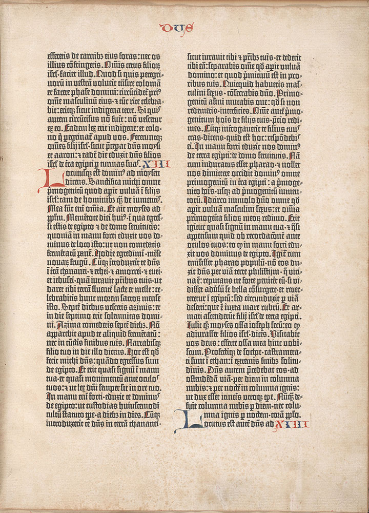 Biblia Latina, 42 lines (Leaf)