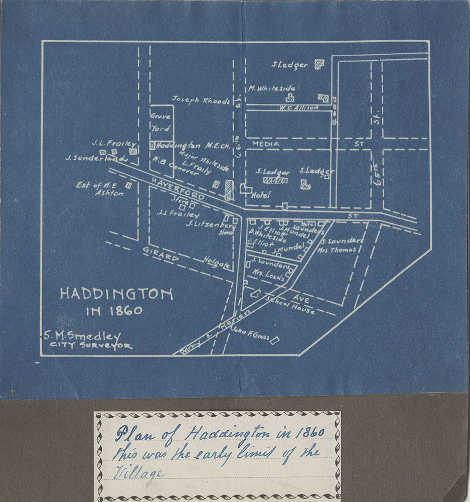Haddington in 1860, Map