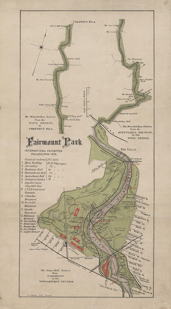 Fairmount Park International Exhibition: Philadelphia, 1876, Map