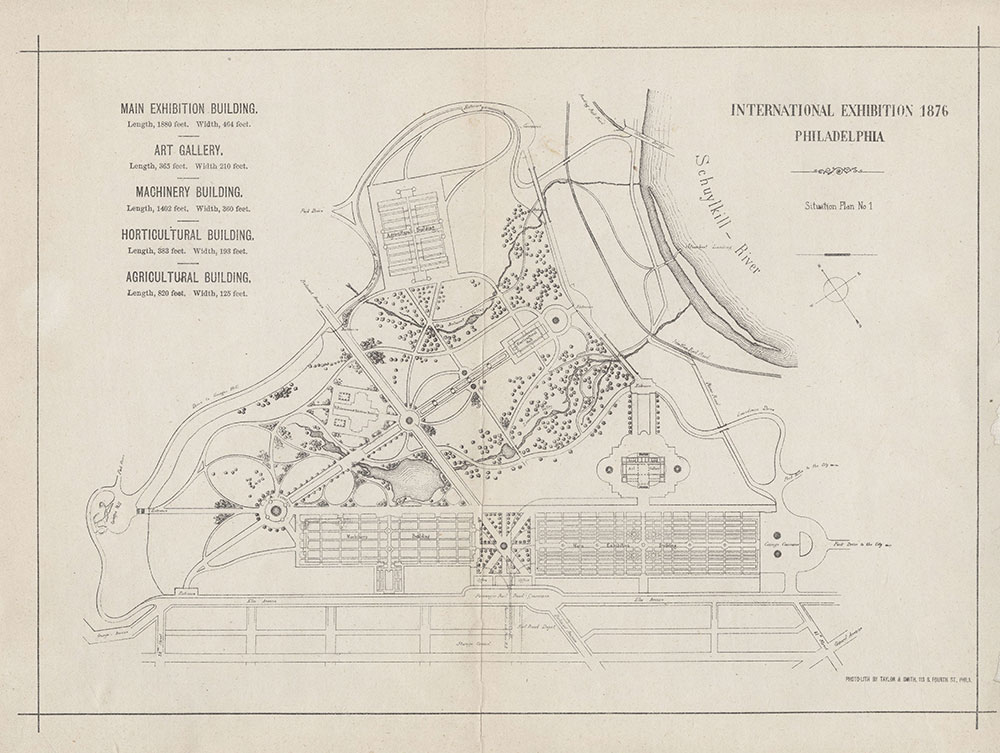 International Exhibition 1876: Philadelphia, 1876, Map