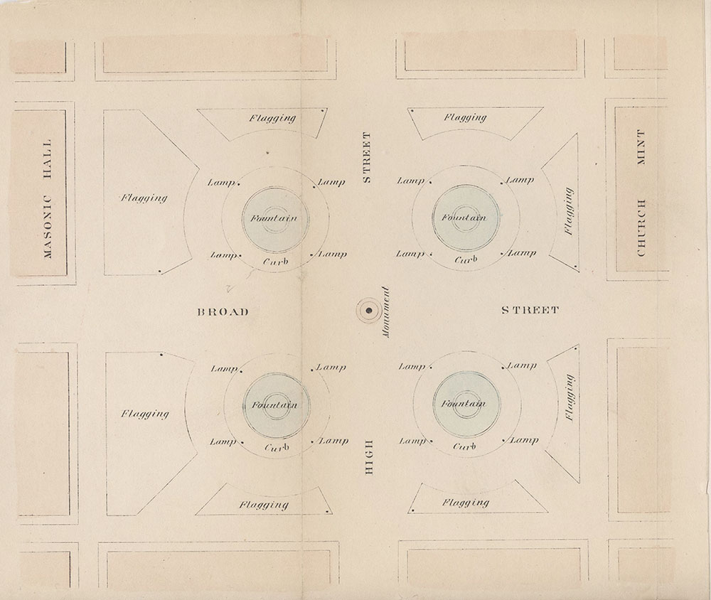 [Penn Square Proposed Improvement], [1871], Map