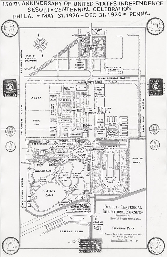 Sesqui-Centennial International Exposition [Philadelphia], 1926, Map