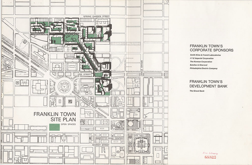 Franklin Town Site Plan, [1973], Map