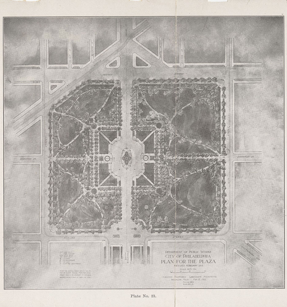 Plan For the Plaza, 1913, Map
