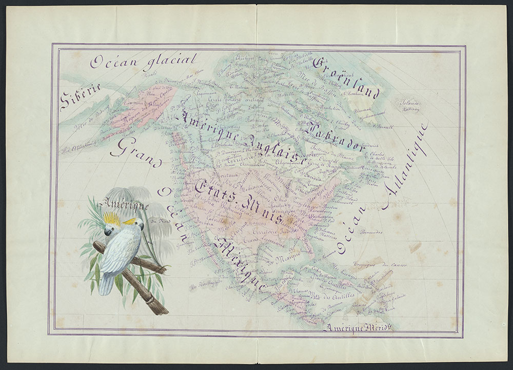 Amérique du Nord [North America], 1879, map