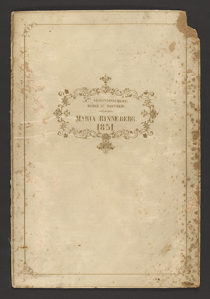 Atlas de Geographie Moderne Divise en 8 Cartes, Cover, 1851
