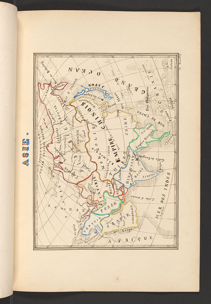 Atlas de Geographie Moderne Divise en 8 Cartes, Asie, 1851