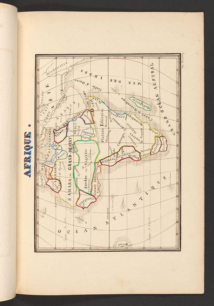 Atlas de Geographie Moderne Divise en 8 Cartes, Afrique, 1851