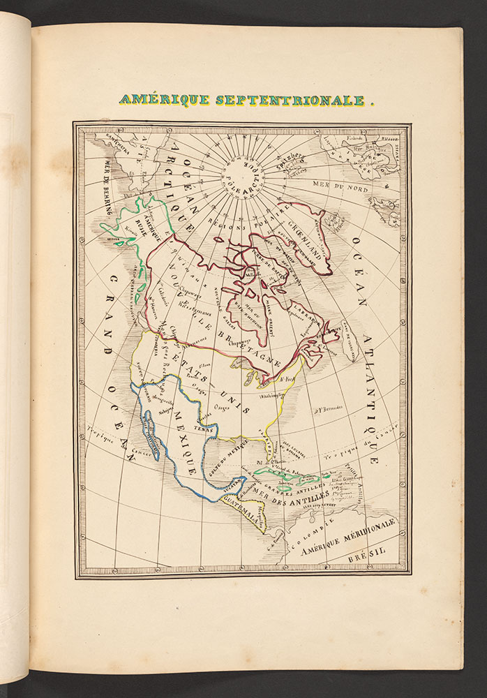 Atlas de Geographie Moderne Divise en 8 Cartes, Amerique Septentrionale, 1851