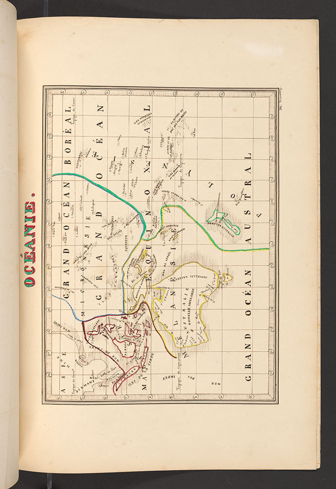 Atlas de Geographie Moderne Divise en 8 Cartes, Oceanie, 1851