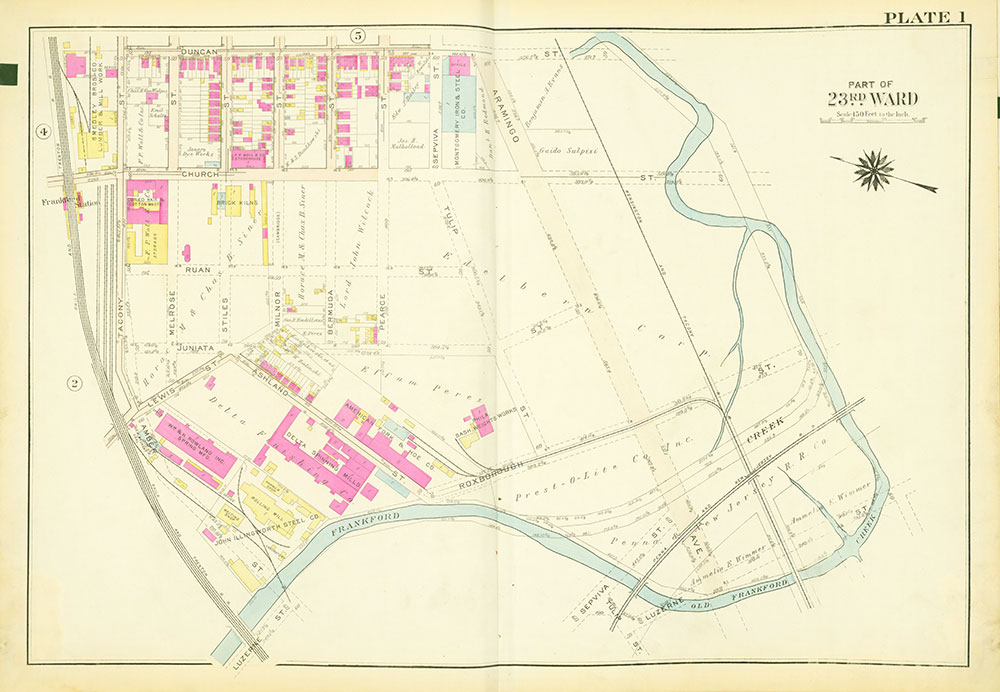 Atlas of the City of Philadelphia, 23rd and 41st Wards, Plate 1