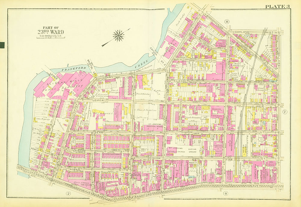 Atlas of the City of Philadelphia, 23rd and 41st Wards, Plate 3