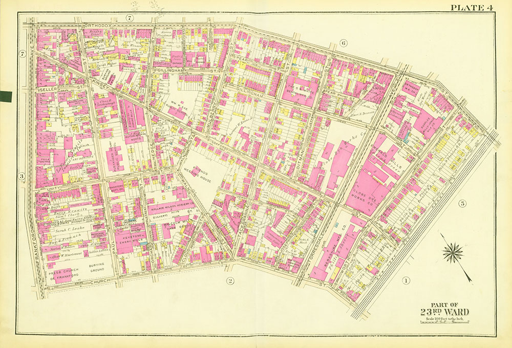 Atlas of the City of Philadelphia, 23rd and 41st Wards, Plate 4