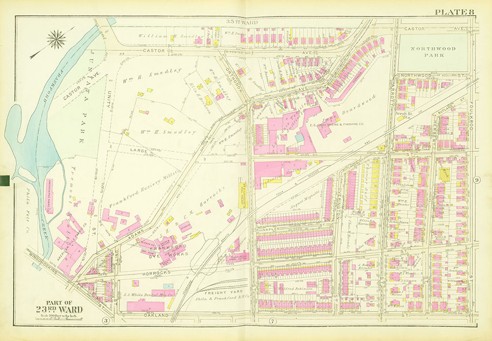 Atlas of the City of Philadelphia, 23rd and 41st Wards, Plate 8