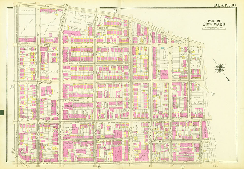 Atlas of the City of Philadelphia, 23rd and 41st Wards, Plate 10