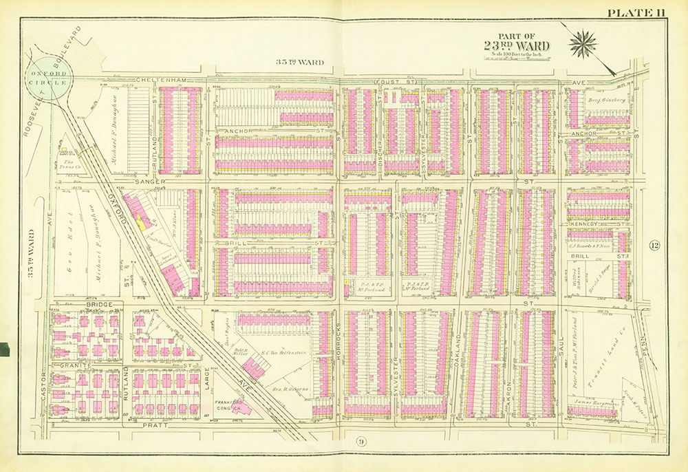 Atlas of the City of Philadelphia, 23rd and 41st Wards, Plate 11