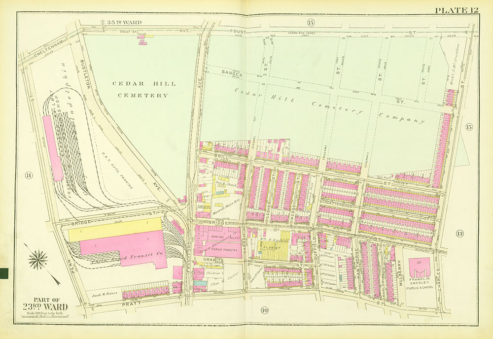Atlas of the City of Philadelphia, 23rd and 41st Wards, Plate 12