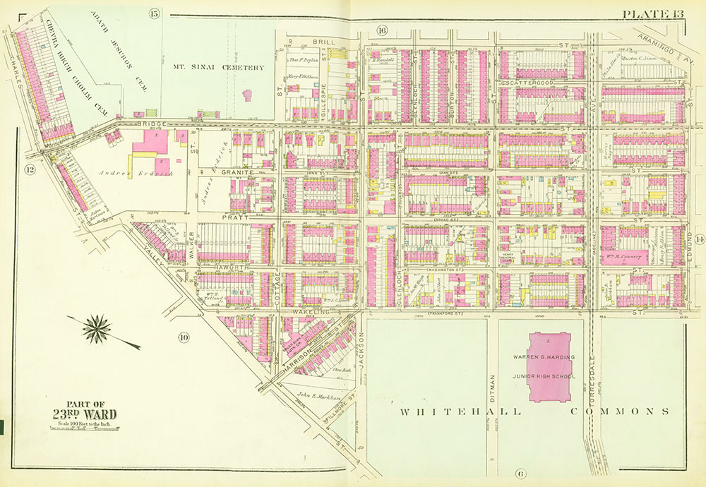 Atlas of the City of Philadelphia, 23rd and 41st Wards, Plate 13