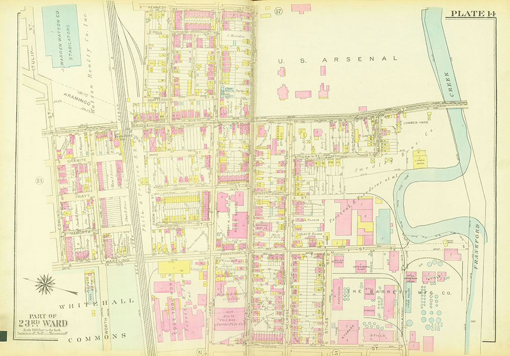 Atlas of the City of Philadelphia, 23rd and 41st Wards, Plate 14