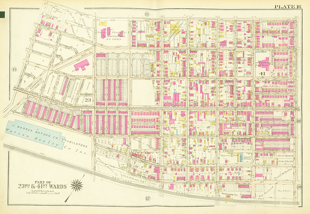 Atlas of the City of Philadelphia, 23rd and 41st Wards, Plate 16