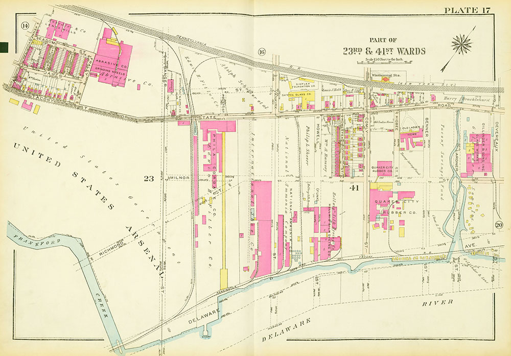 Atlas of the City of Philadelphia, 23rd and 41st Wards, Plate 17