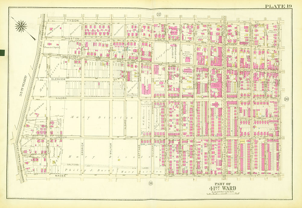 Atlas of the City of Philadelphia, 23rd and 41st Wards, Plate 19