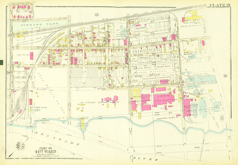 Atlas of the City of Philadelphia, 23rd and 41st Wards, Plate 21