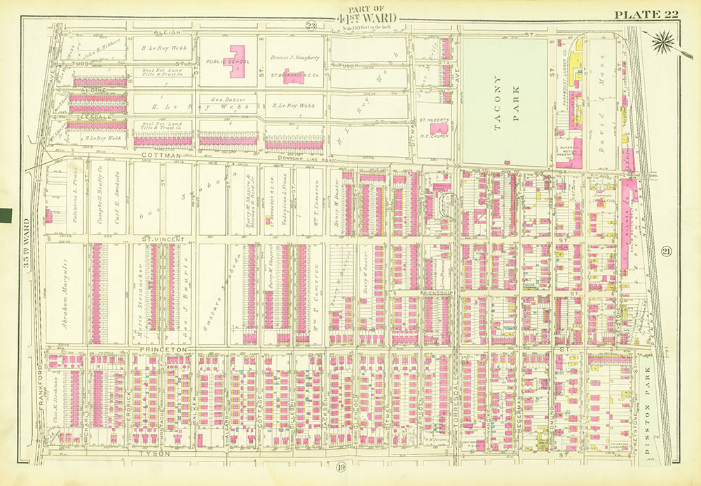 Atlas of the City of Philadelphia, 23rd and 41st Wards, Plate 22