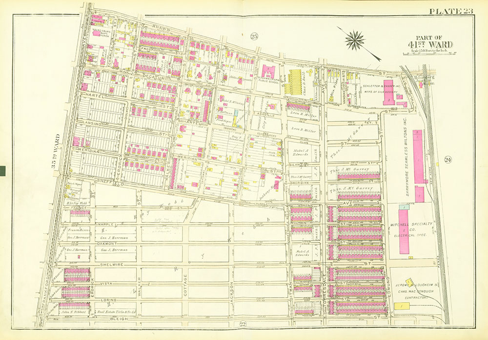 Atlas of the City of Philadelphia, 23rd and 41st Wards, Plate 23