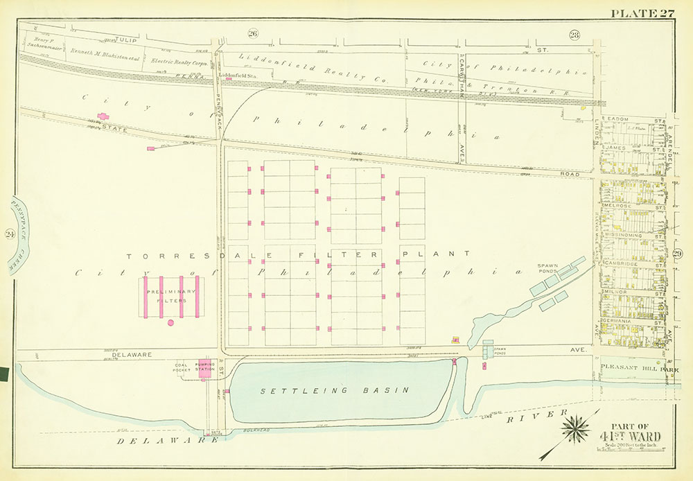 Atlas of the City of Philadelphia, 23rd and 41st Wards, Plate 27