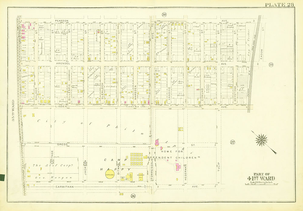 Atlas of the City of Philadelphia, 23rd and 41st Wards, Plate 28