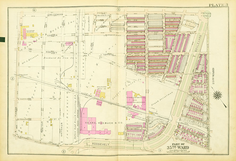 Atlas of the City of Philadelphia, 35th Ward, Plate 3
