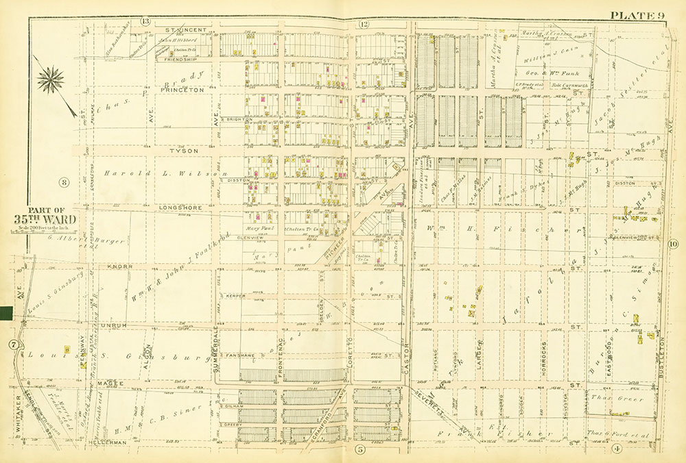 Atlas of the City of Philadelphia, 35th Ward, Plate 9