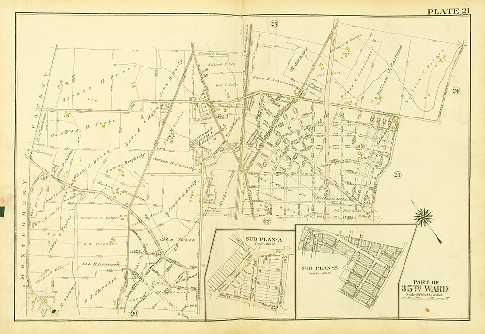 Atlas of the City of Philadelphia, 35th Ward, Plate 21
