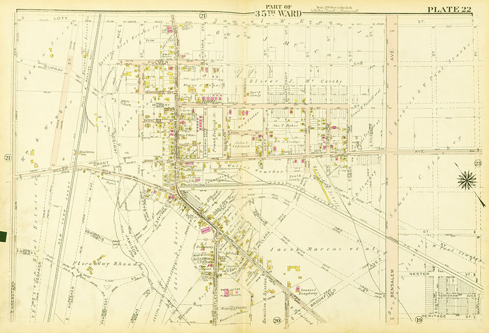 Atlas of the City of Philadelphia, 35th Ward, Plate 22