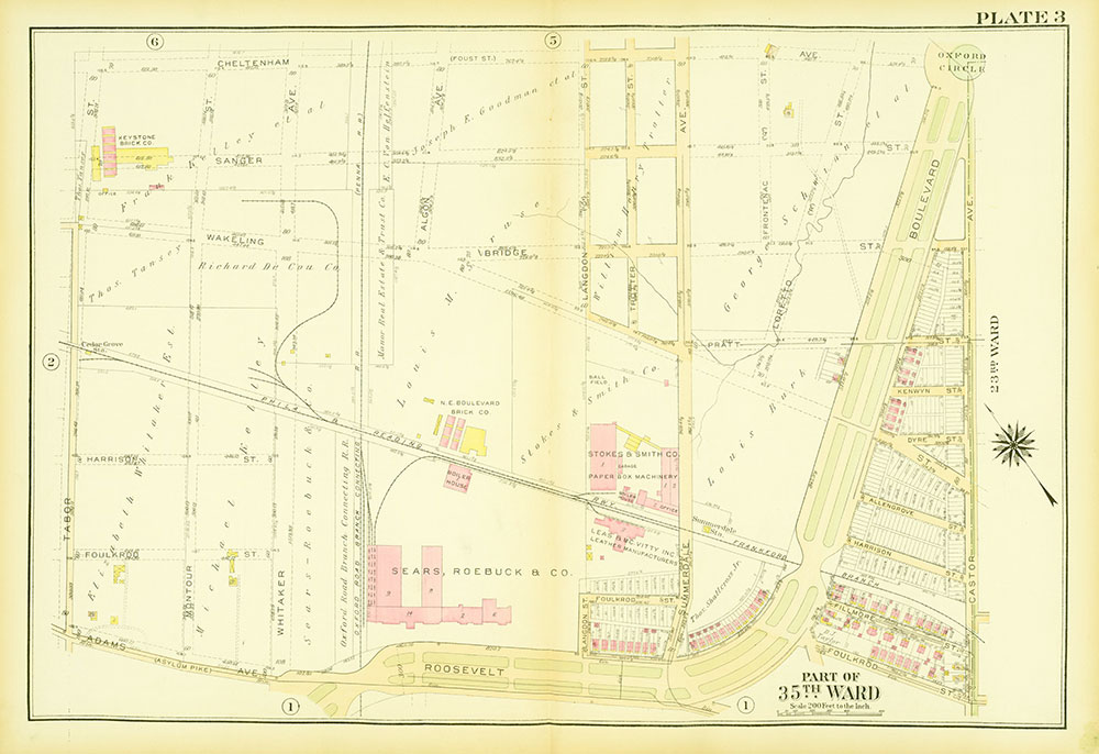 Atlas of the City of Philadelphia, 35th Ward, Plate 3