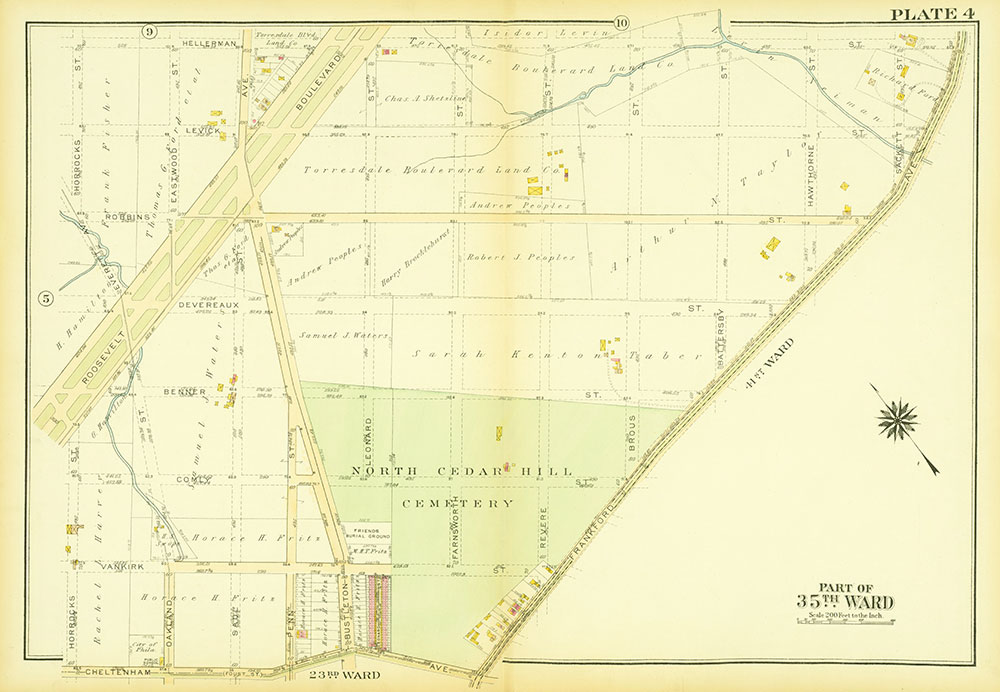 Atlas of the City of Philadelphia, 35th Ward, Plate 4