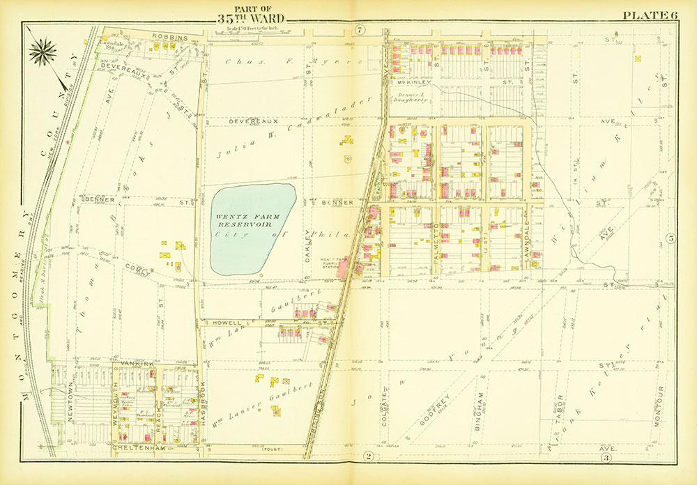 Atlas of the City of Philadelphia, 35th Ward, Plate 6