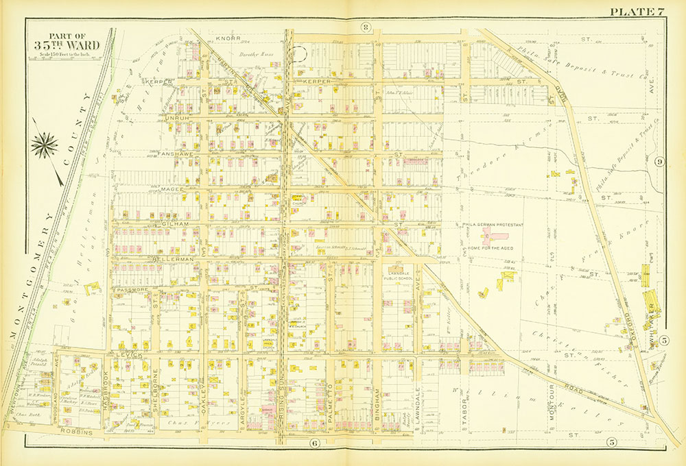 Atlas of the City of Philadelphia, 35th Ward, Plate 7