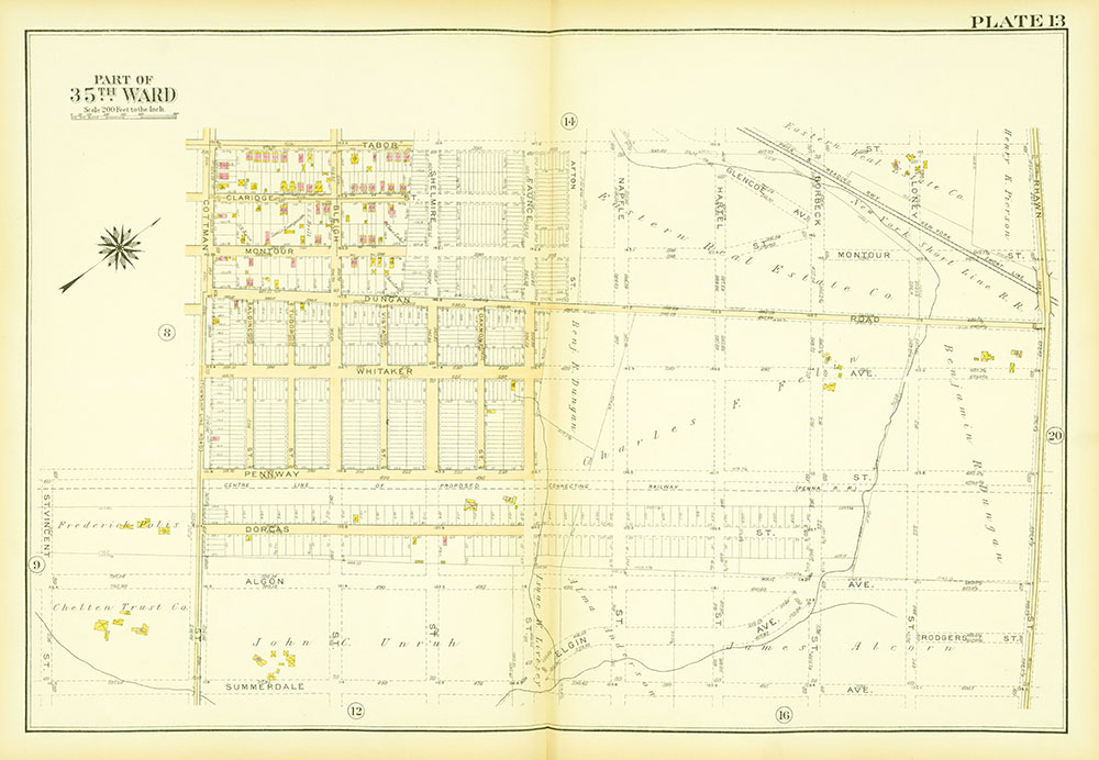 Atlas of the City of Philadelphia, 35th Ward, Plate 13