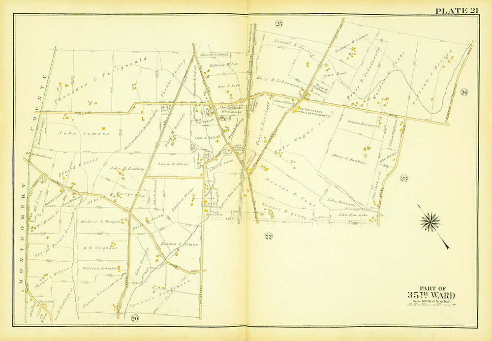 Atlas of the City of Philadelphia, 35th Ward, Plate 21